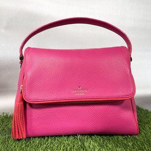 Kate Spade Leather Tassel Accented Hand/Crossbody Bag